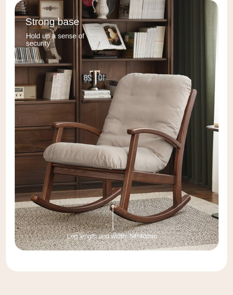 Oak Solid Wood Sofa Modern Lounge Chair.