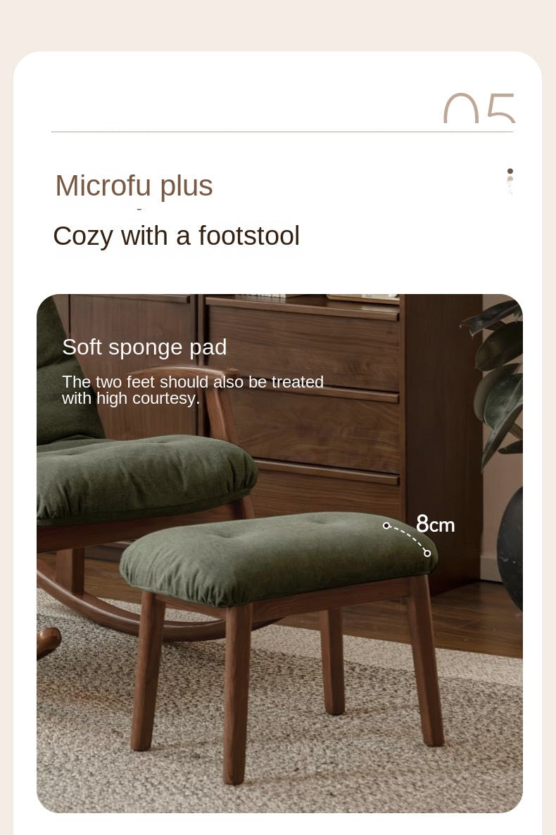 Oak Solid Wood Sofa Modern Lounge Chair.