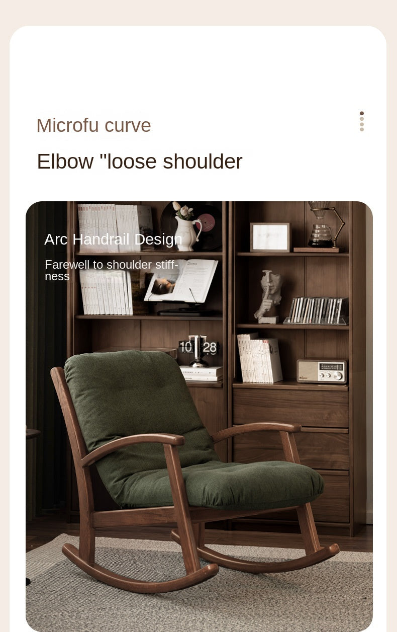 Oak Solid Wood Sofa Modern Lounge Chair.