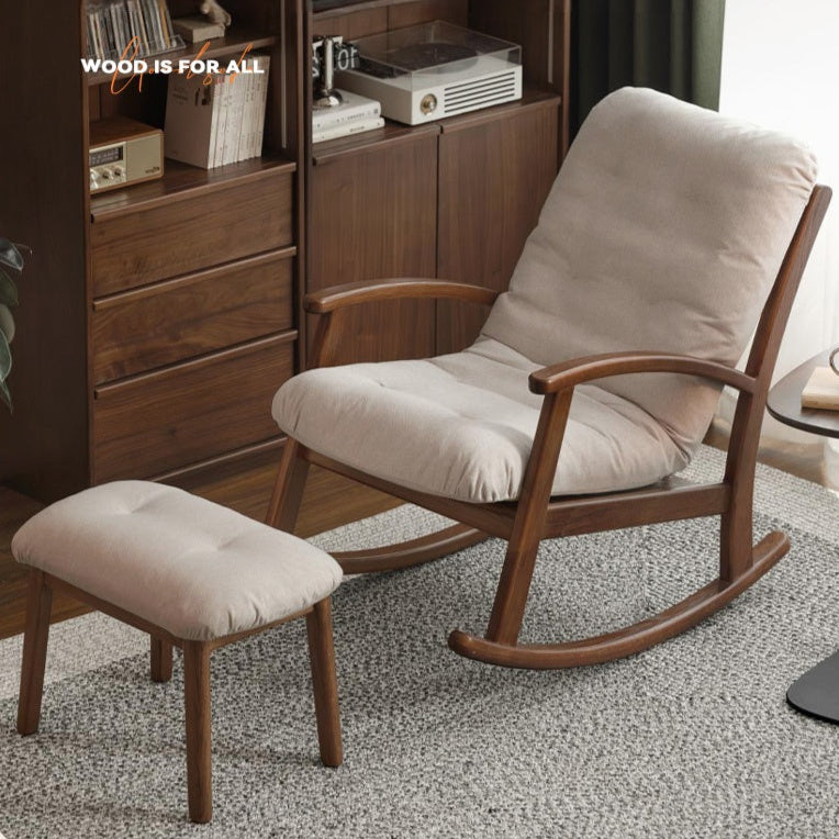 Oak Solid Wood Sofa Modern Lounge Chair.