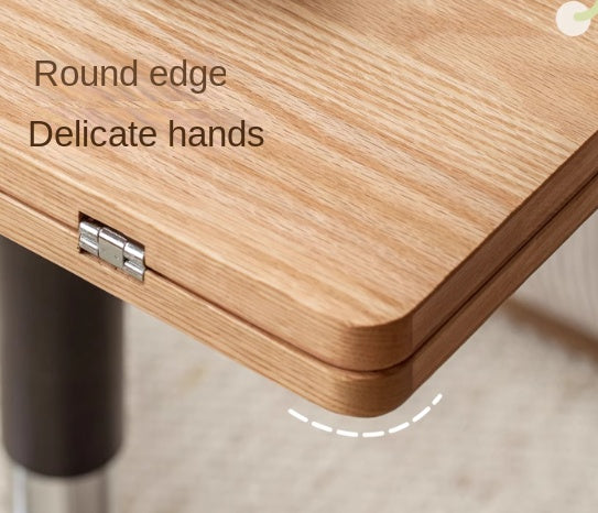 Black Walnut, Oak Solid Wood Lifting Modern Mobile Coffee Table.