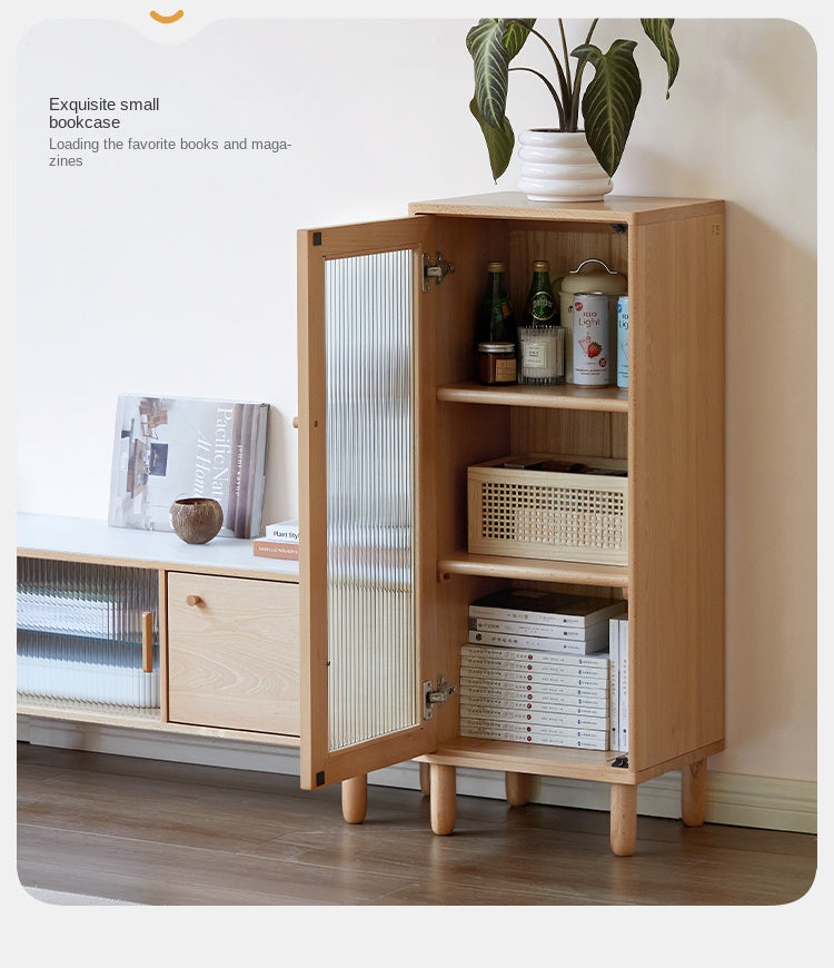 Beech Solid Wood Nordic Side Cabinet