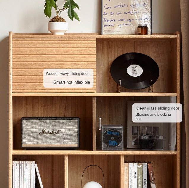 Oak Solid Wood Modern Bookcase
