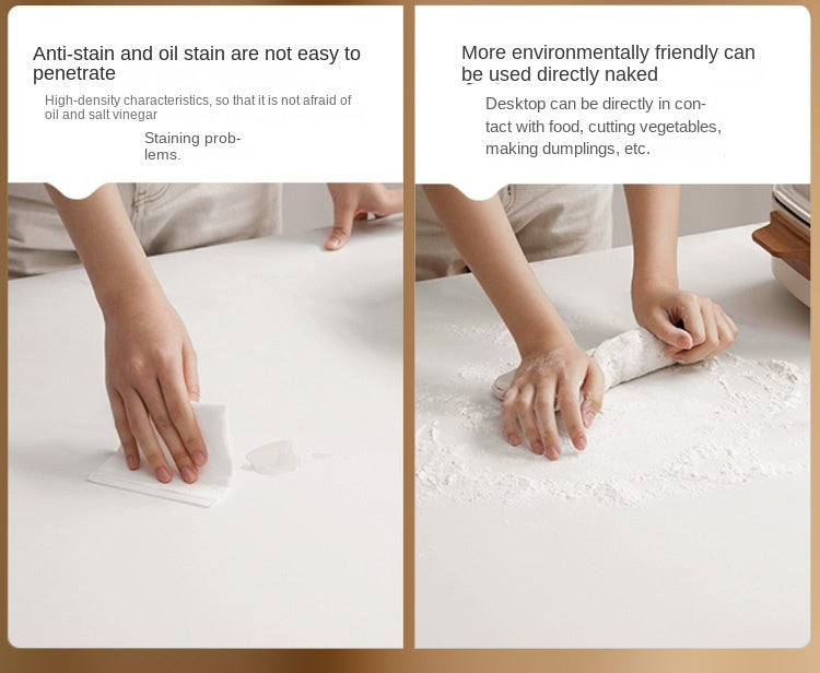 Ash, Oak Solid Wood Modern Rock Dining Table