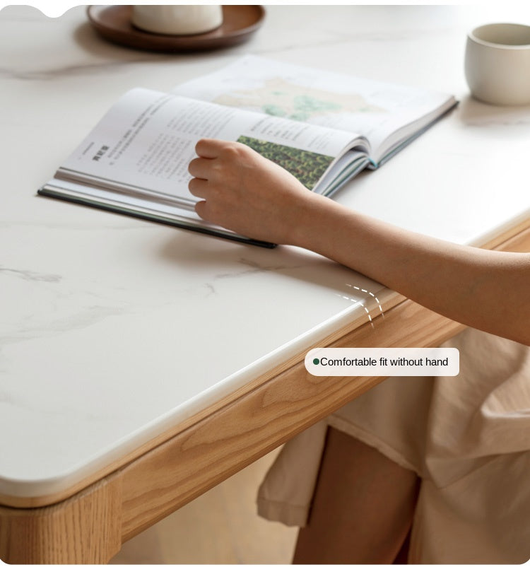 Ash, Oak Solid Wood Modern Rock Dining Table