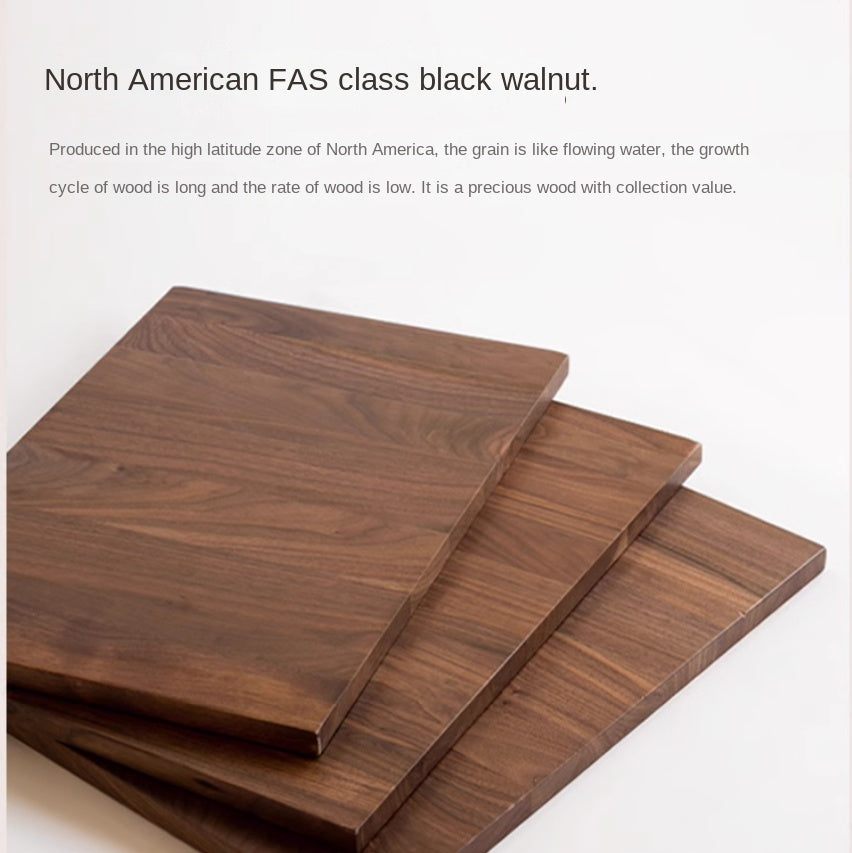 Black Walnut, Oak Solid Wood Modern Makeup Stool