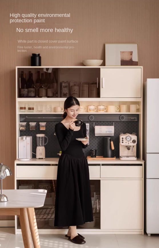 Solid Rubberwood Cream Style Rock Board Sideboard.