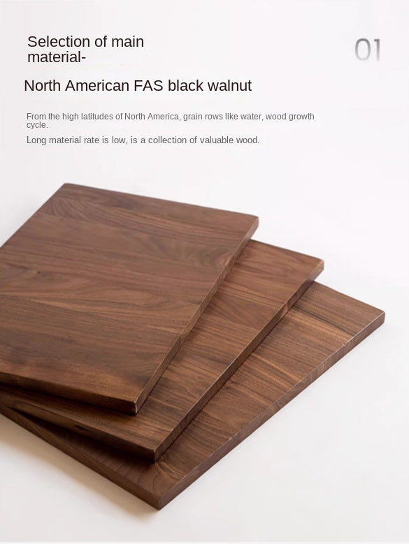 Black Walnut, Oak Solid Wood Corner Storage Bookshelf.