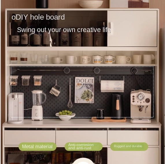 Solid Rubberwood Cream Style Rock Board Sideboard.