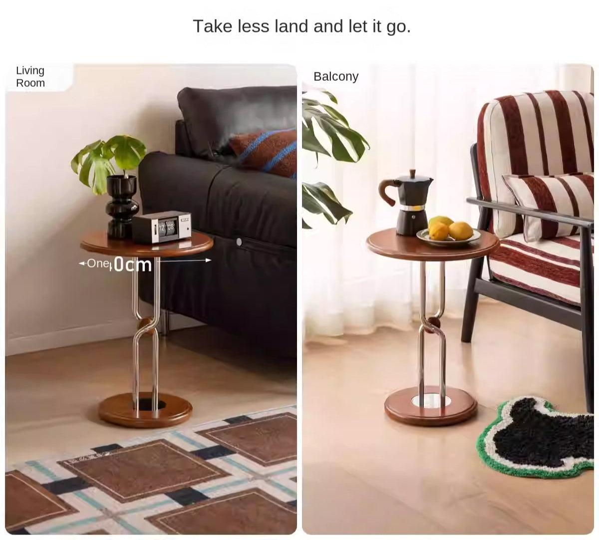 Poplar Solid Wood Bauhaus Side Table