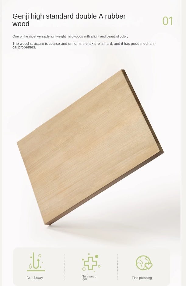 Rubber Solid Wood Cream Style Corner Storage Bookshelf.