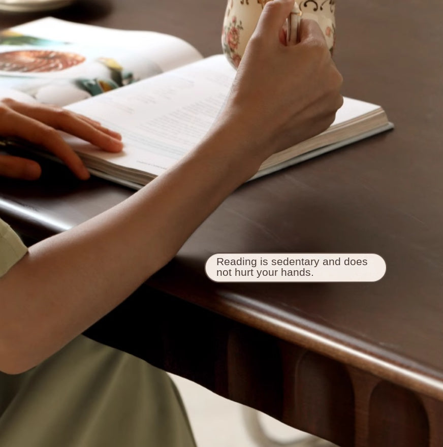 Black Walnut, Poplar, Cherry Solid Wood American Retro Rectangular Dining Table