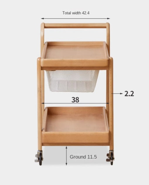 Beech Solid Wood Modern Side Table