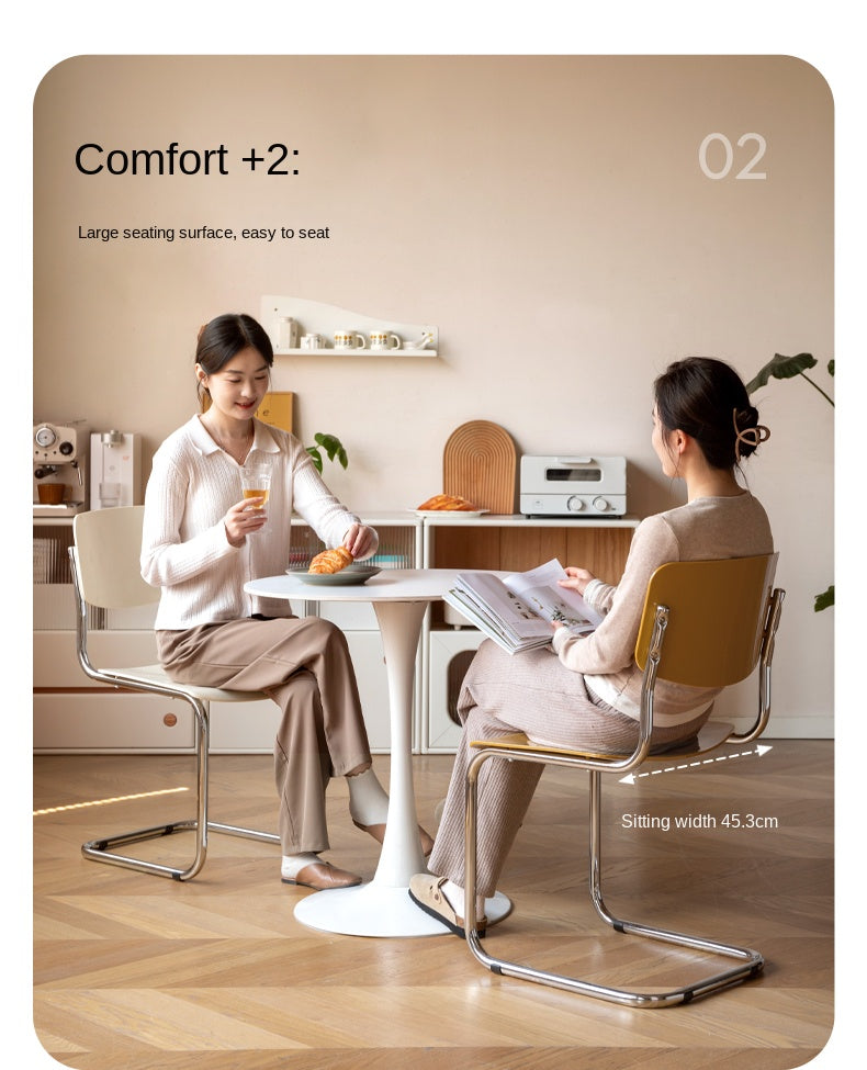 Set 2 pcs Suspended Bow Modern Dining Chair