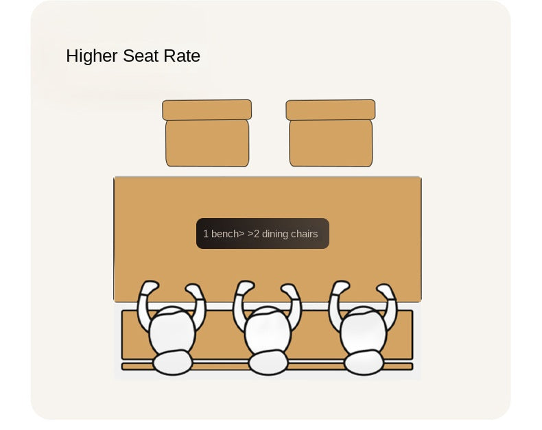 Oak Solid Wood Nordic Soft Pack Long Bench