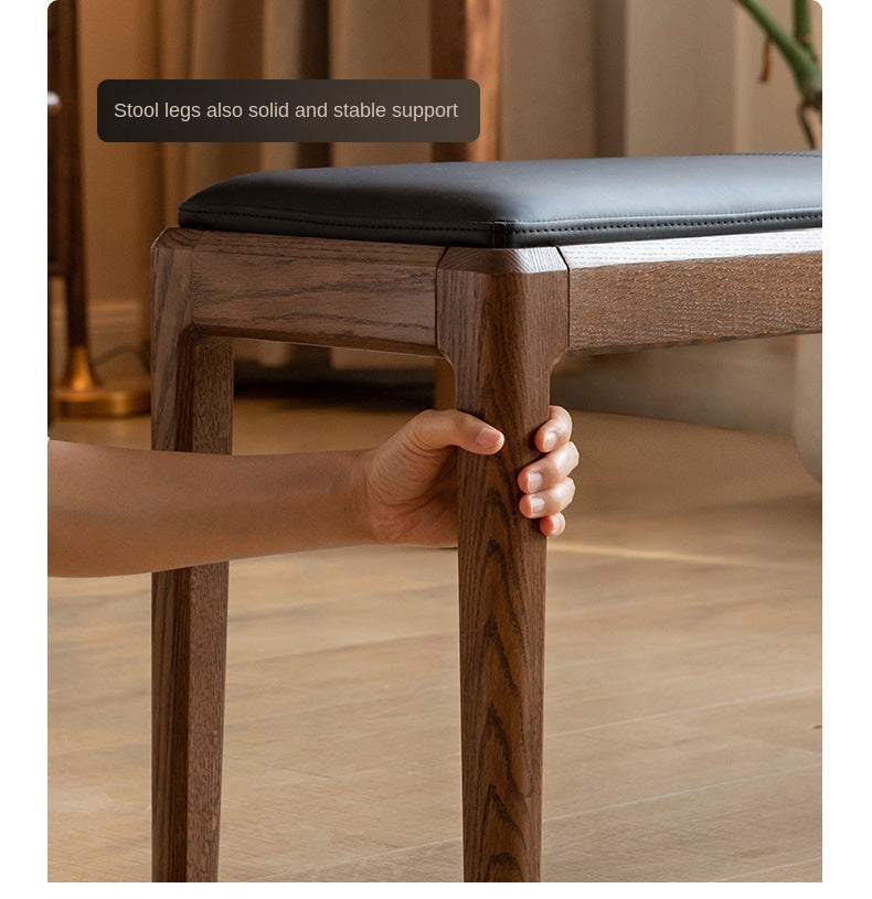 Black Walnut, Oak Solid Wood Nordic Soft Pack Long Bench