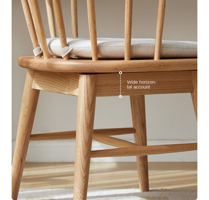 Black Walnut, Cherry, Oak Solid Wood Modern Rotating Soft Chair