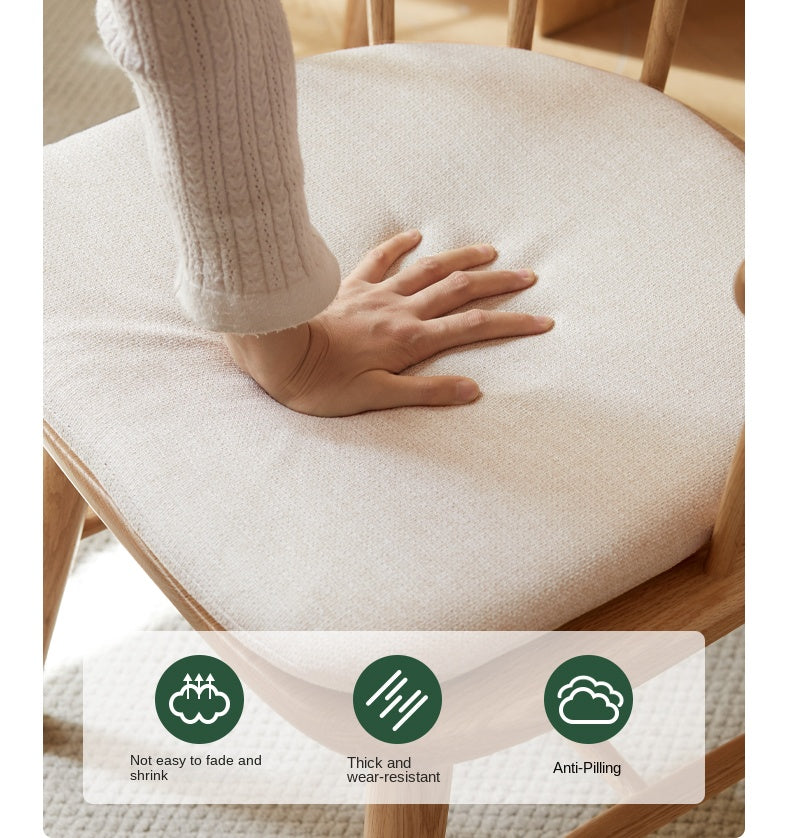 Black Walnut, Cherry, Ash, Oak Solid Wood Modern Rotating Soft Chair