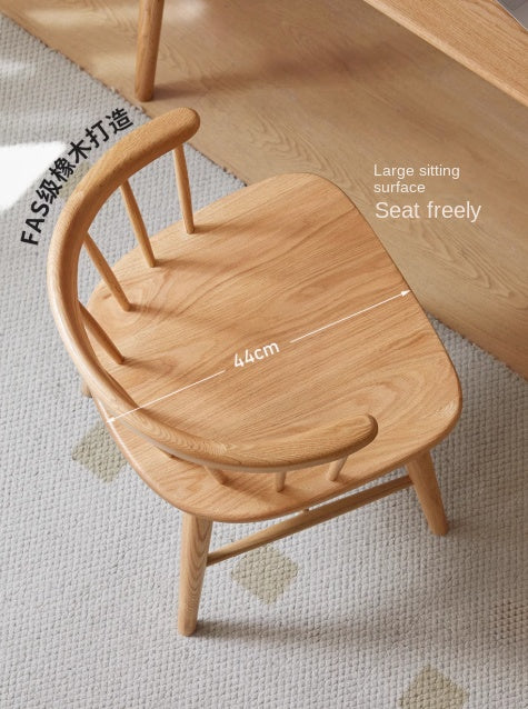 Black Walnut, Cherry, Oak Solid Wood Modern Rotating Soft Chair