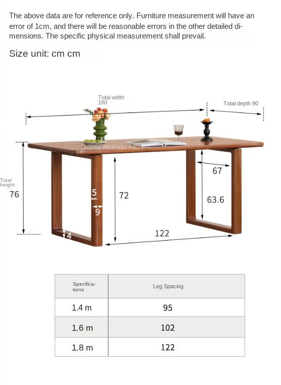 Poplar Solid Wood Medieval Style Large Plate Dining Table