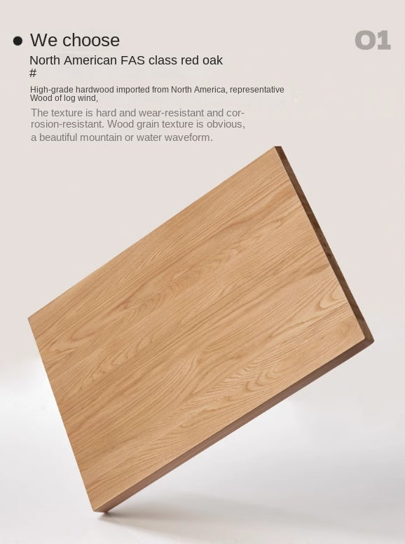 4 pcs Oak Solid Wood, Solid Rubberwood Modern Soft Dining Chair