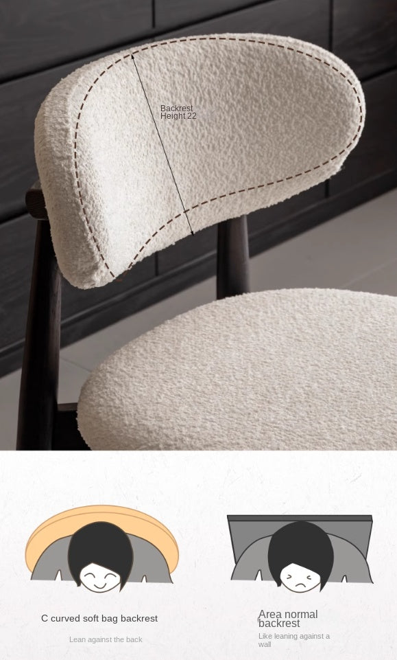 4 pcs Oak Solid Wood Modern Soft Dining Chair