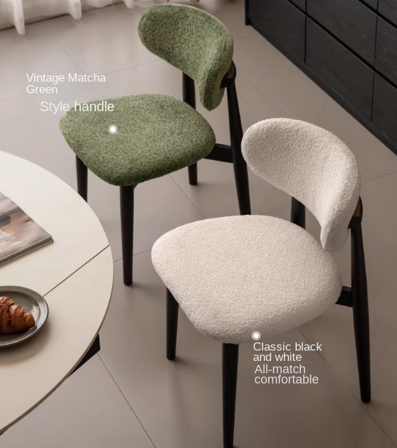 4 pcs Oak Solid Wood, Solid Rubberwood Modern Soft Dining Chair