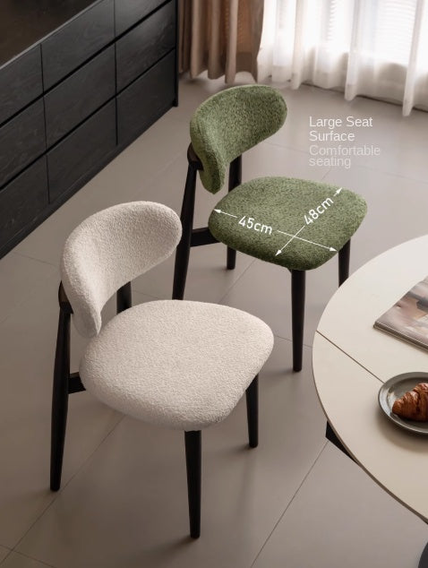 4 pcs Oak Solid Wood, Solid Rubberwood Modern Soft Dining Chair