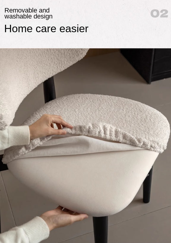 4 pcs Oak Solid Wood, Solid Rubberwood Modern Soft Dining Chair