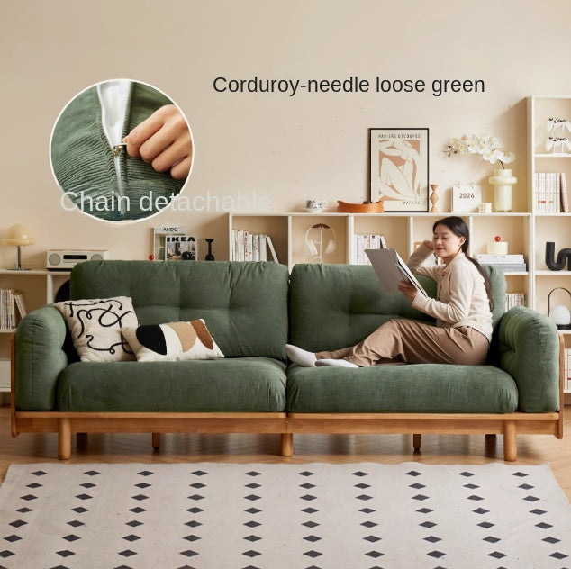 Rubber Solid Wood Modern Soft Sofa