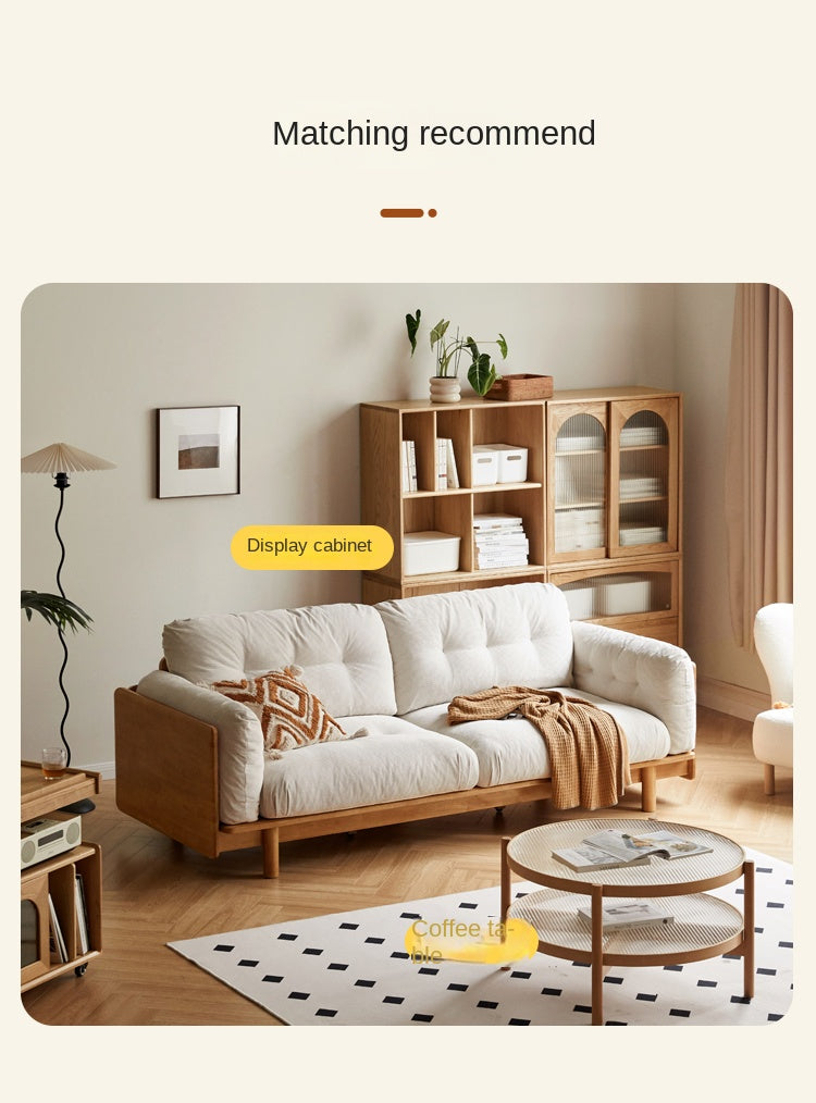 Rubber Solid Wood Modern Soft Sofa