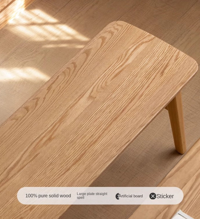 Oak Solid Wood Modern Long Bench