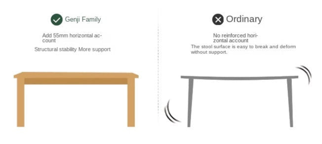 Oak Solid Wood Modern Long Bench