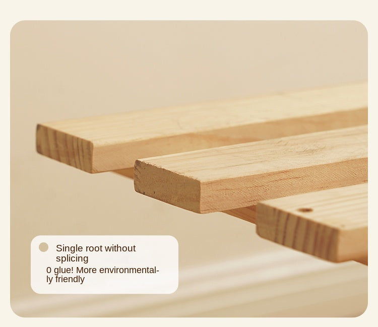 Rubber Solid Wood Antique color Bed