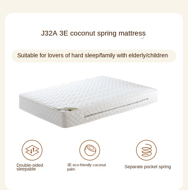 Rubber Solid Wood Antique color Bed