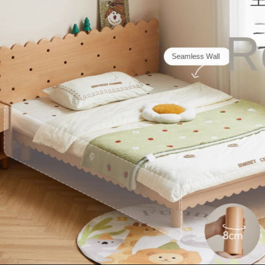 Beech Solid Wood Children's with Scalloped Frame biscuit bed