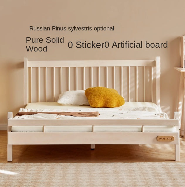 European Beech Solid Wood Modern Children's Bed