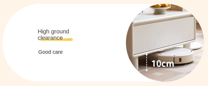 Solid RubberWood Modern Creative Cream Style Coffee Table.