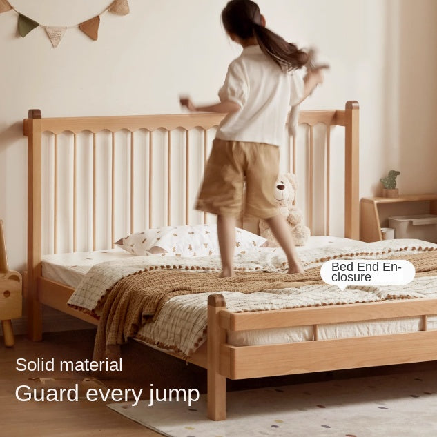 European Beech Solid Wood Modern Children's Bed