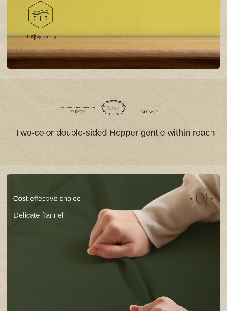 Rubberwood Solid Wood Soft Backrest Bed French Style