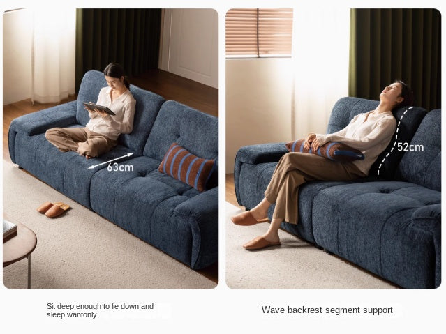 Fabric Sofa, Vintage High Backrest Chenille sofa