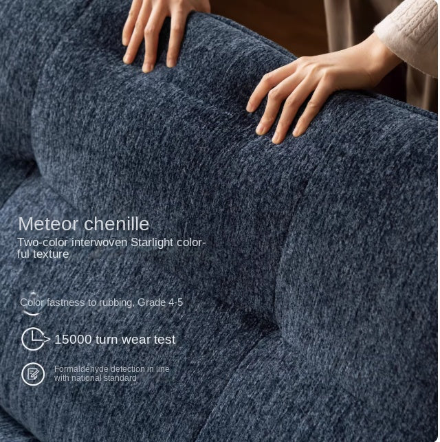 Fabric Sofa, Vintage High Backrest Chenille sofa