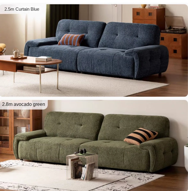 Fabric Sofa, Vintage High Backrest Chenille sofa