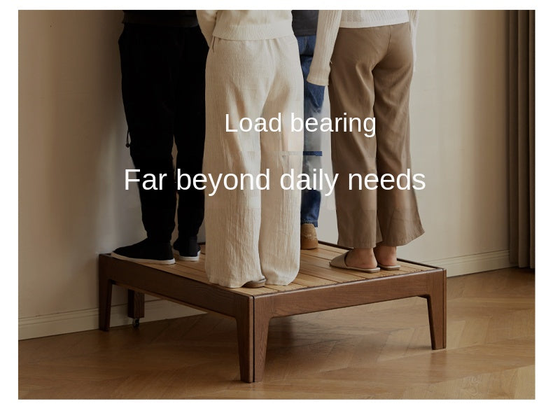 Oak, Solid RubberWood, Beech Solid Wood Sofa Bed Folding Single Bed