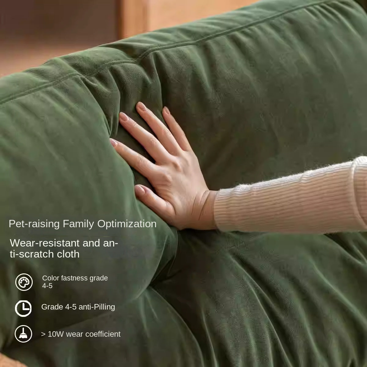 Beech Solid Wood cat scratching cloth sofa