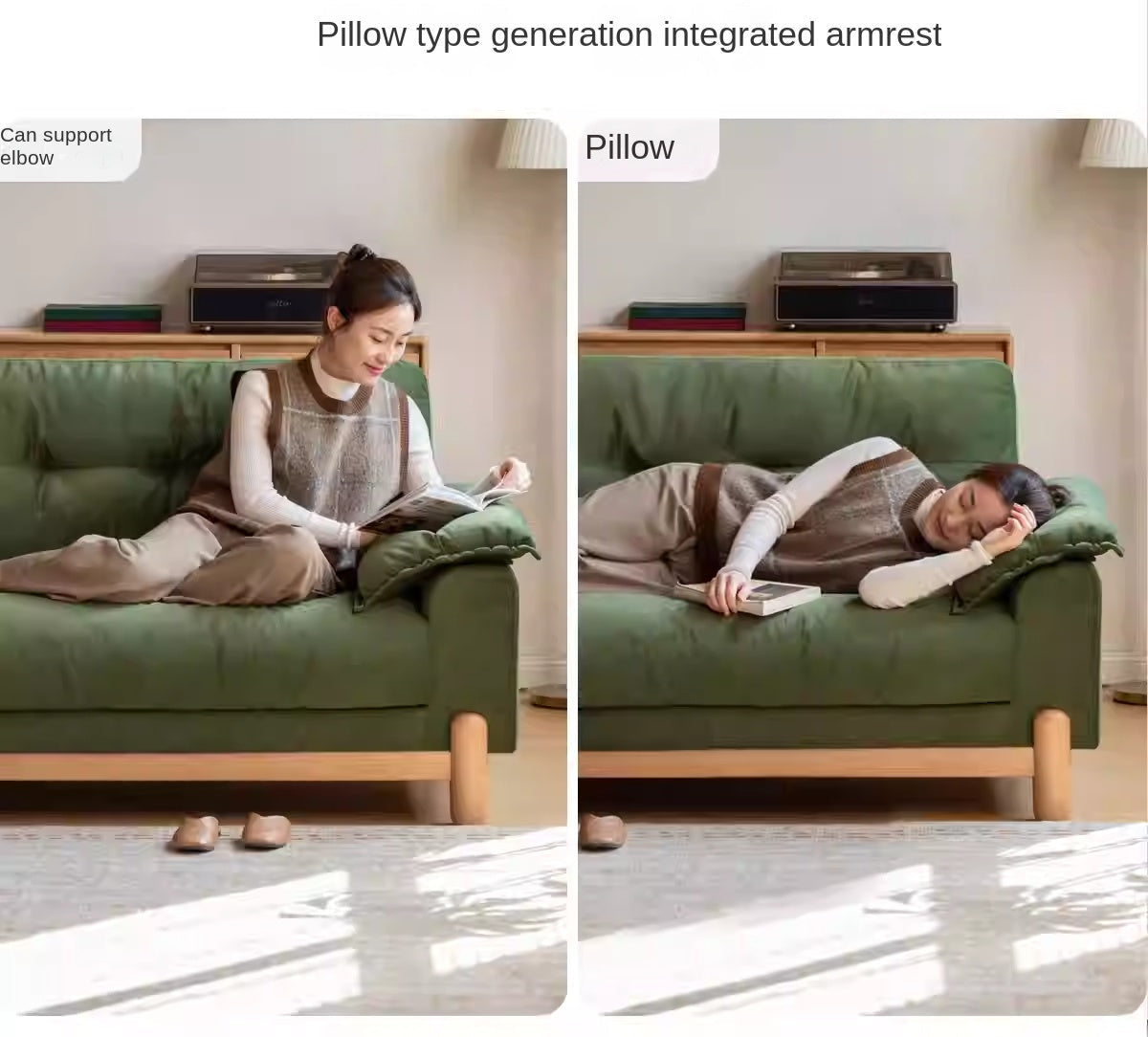 Beech Solid Wood cat scratching cloth sofa