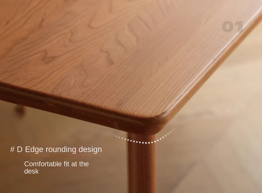 Сherry Solid Wood Modern Dining Table