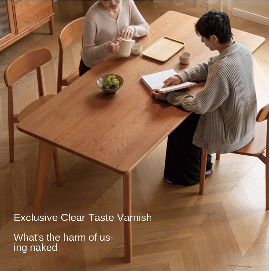 Сherry Solid Wood Modern Dining Table