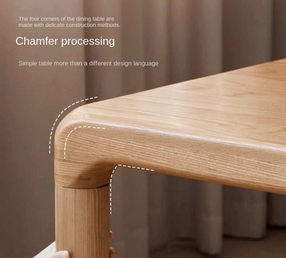 Ash Solid Wood Japanese Modern Dining Table