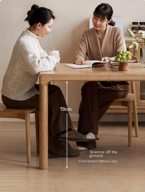 Ash Solid Wood Japanese Modern Dining Table
